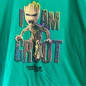 Marvel Green 'I Am Groot' Kids T-Shirt Size XL